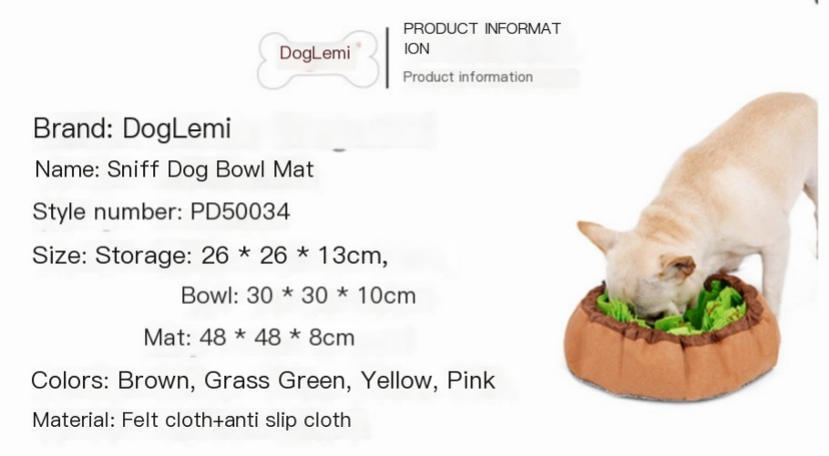 The MelloSnuffle - Stress-reducing snuffle mat for slow feeding